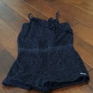 Navy lace jumper